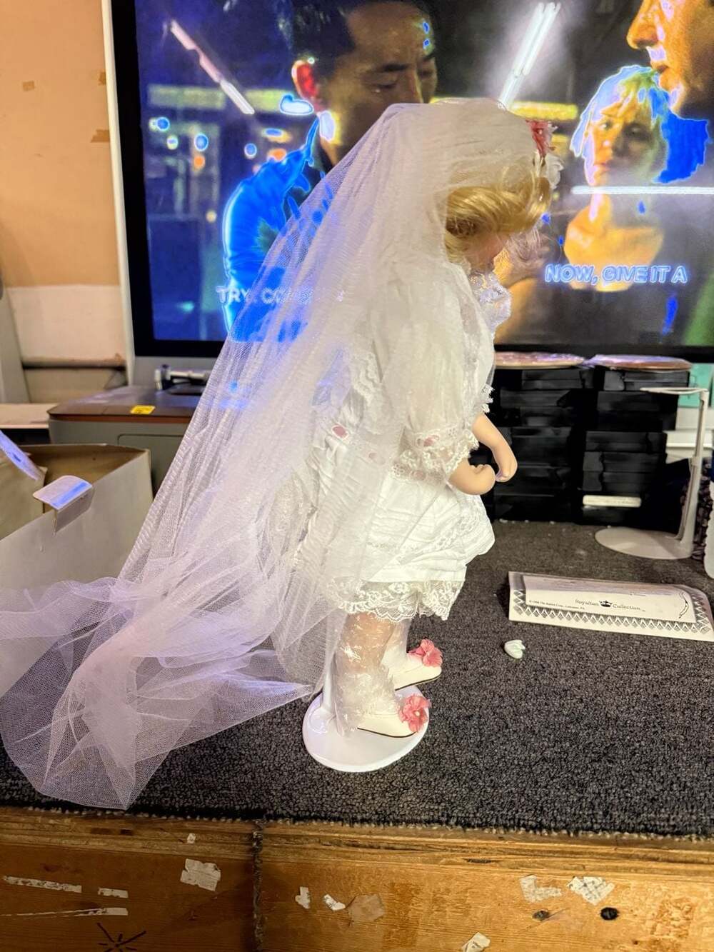 Royalton Collection Playing Bride Porcelain Doll by Maud Humphrey Bogart - Picture 2 of 5